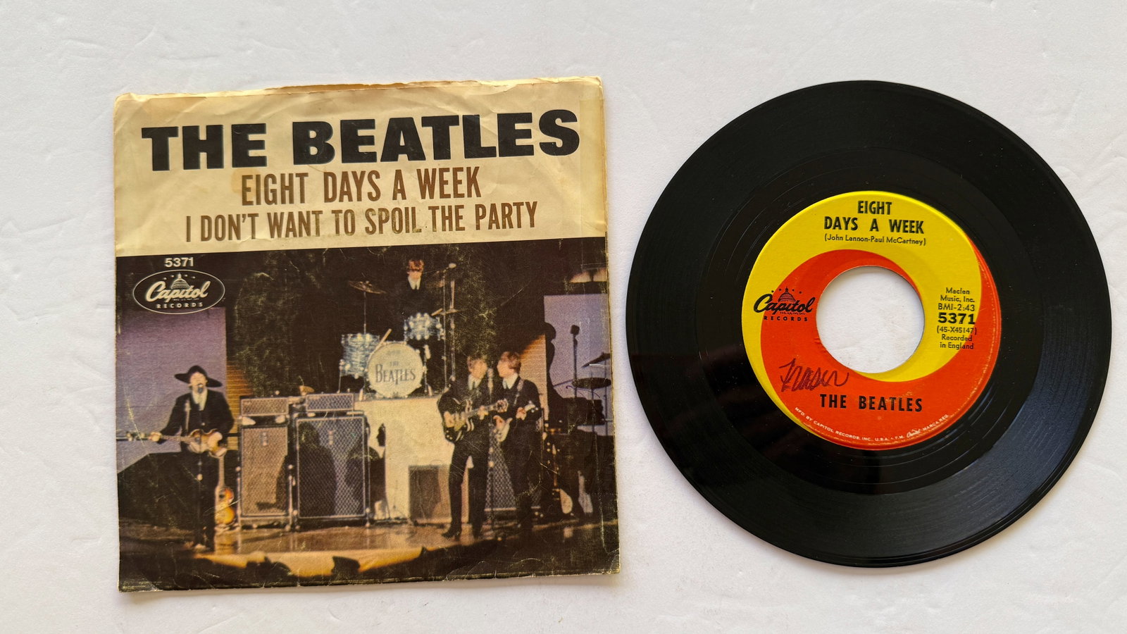 Eight Days A Week / I Don't Want To Spoil The Party: Eight Days A Week / I Don't Want To Spoil The Party. Capitol 5371.