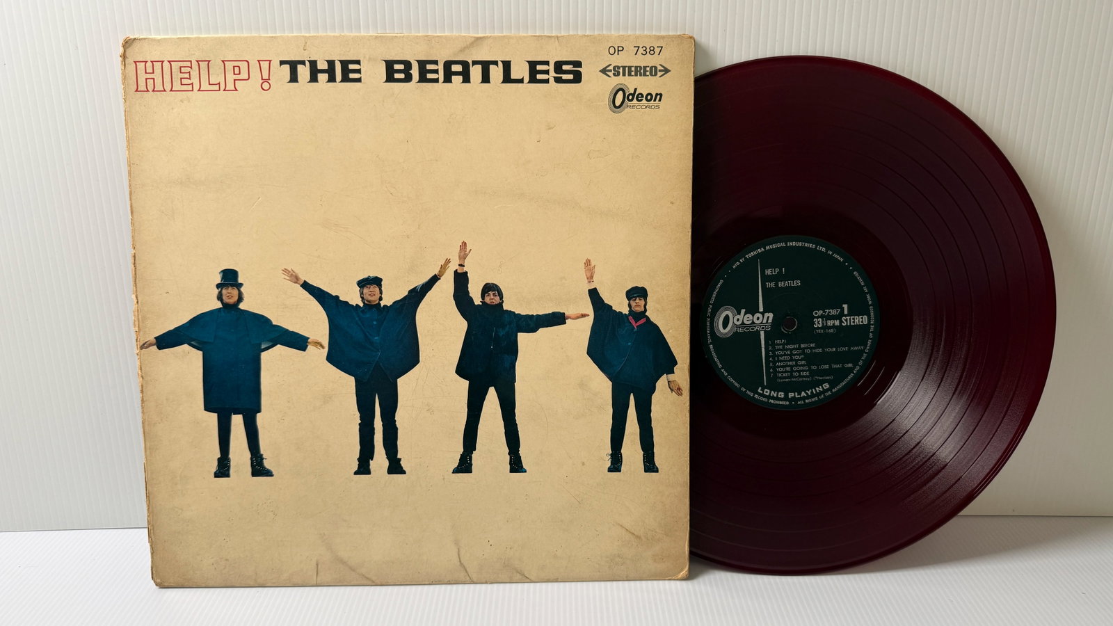 HELP! - JAPAN - RED VINYL - VG+: HELP! - JAPAN - RED VINYL - VG+.