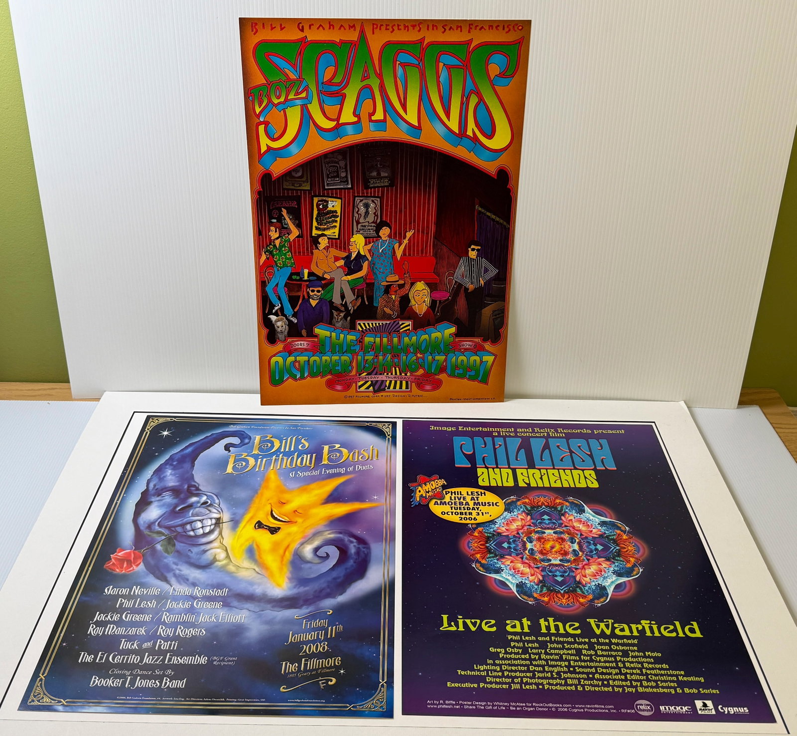 SET OF THREE BILL GRAHAM FILLMORE POSTERS WITH PHIL LESH (1 of 1)