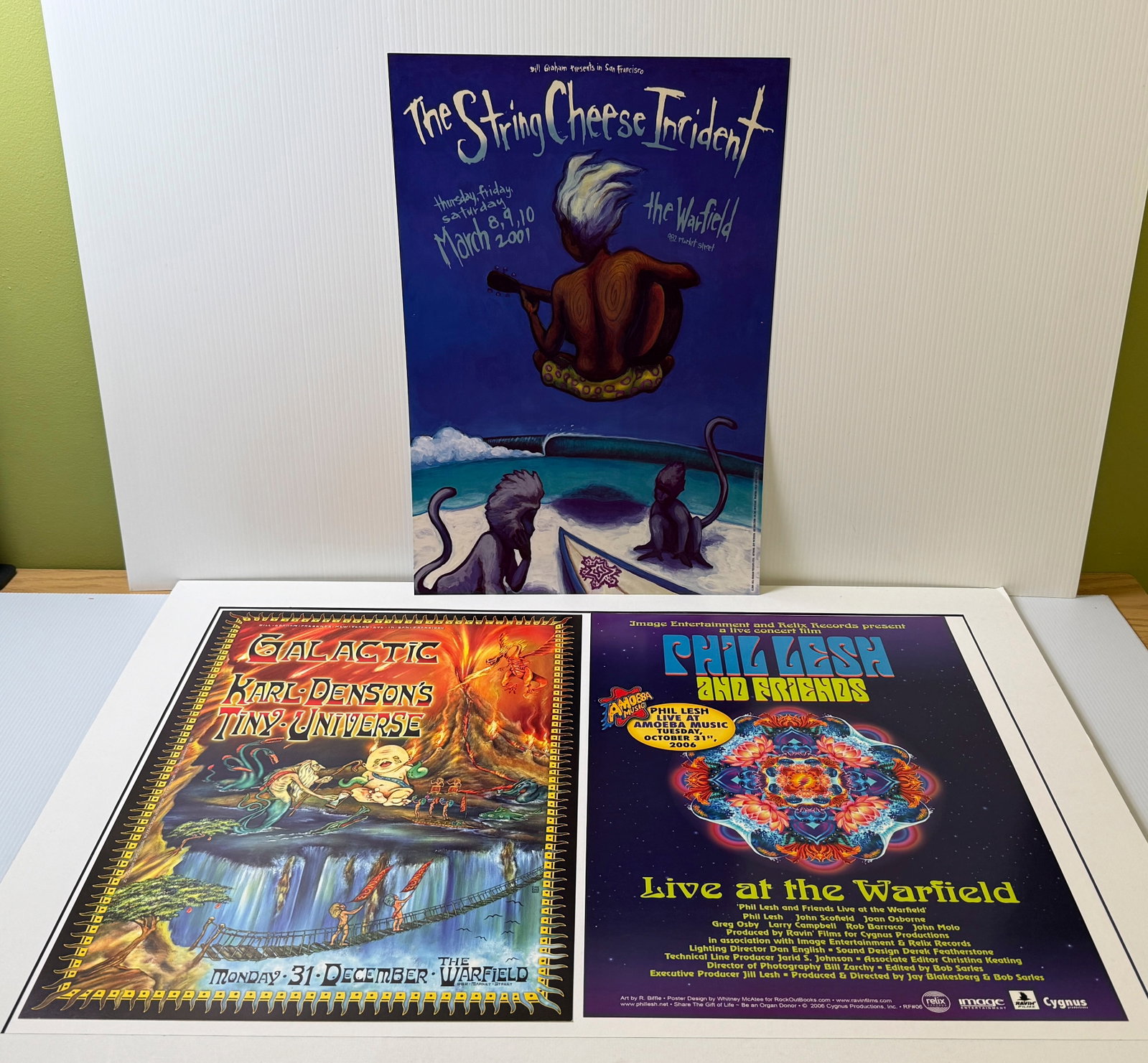 SET OF 3 BILL GRAHAM FILLMORE POSTERS WITH STRING CHEESE (1 of 1)