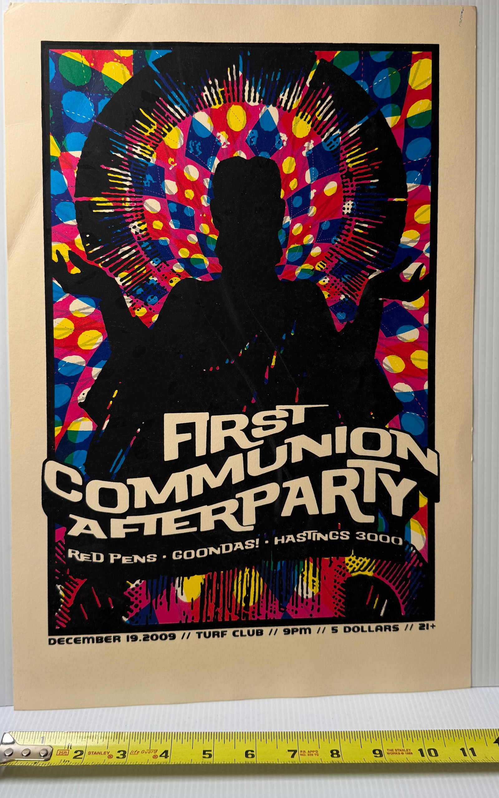 FIRST COMMUNION AFTER PARTY: WITH HASTINGS 3000 (GUITARIST FOR THE FUCK NIGHTS) AND THE GOONDAS! SCREEN PRINT 11 X 17