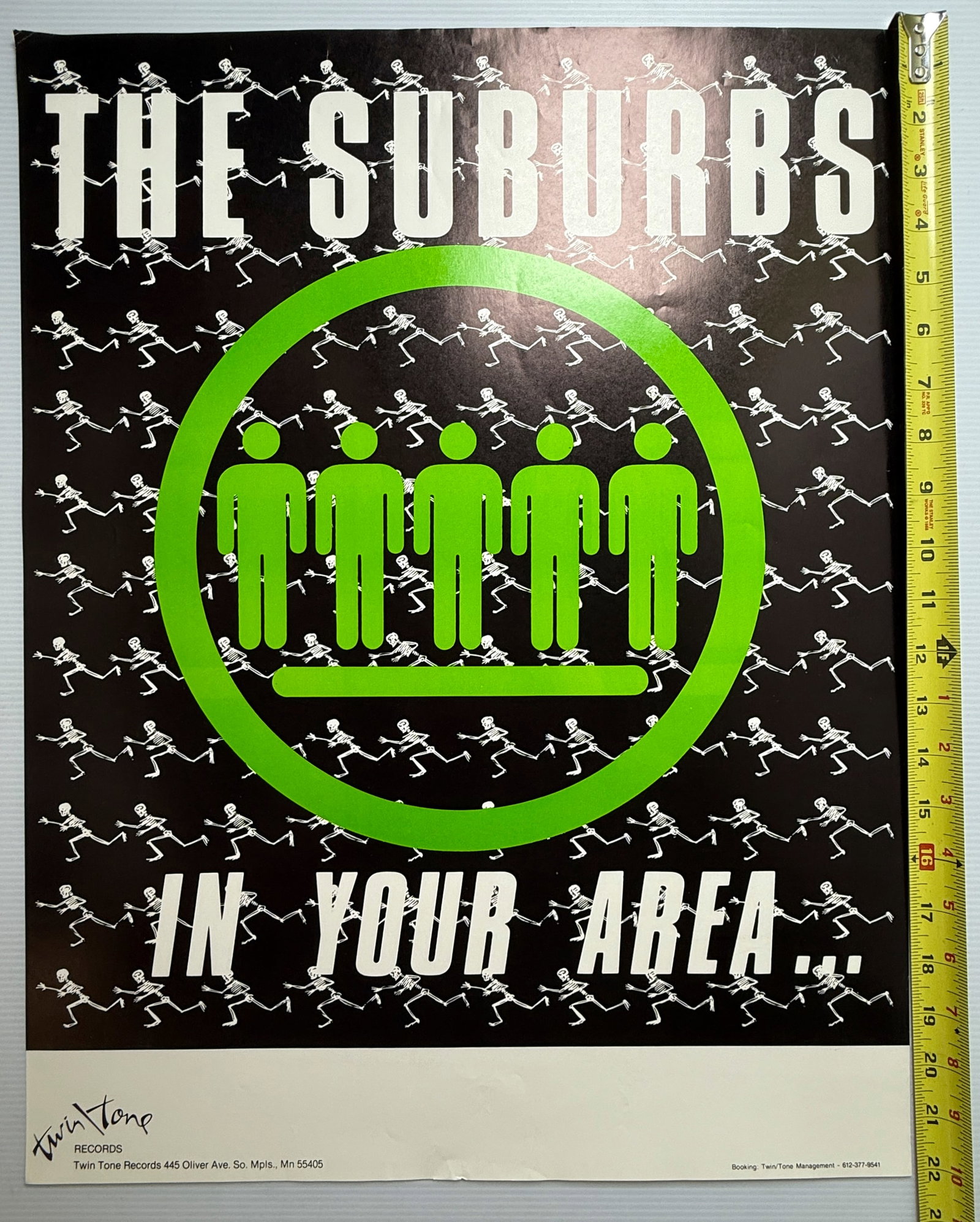 RARE - THE SUBURBS - TOUR BLANK - UNUSED !: RARE - THE SUBURBS - TOUR BLANK - UNUSED ! with white area used to write venue and showtimes.
