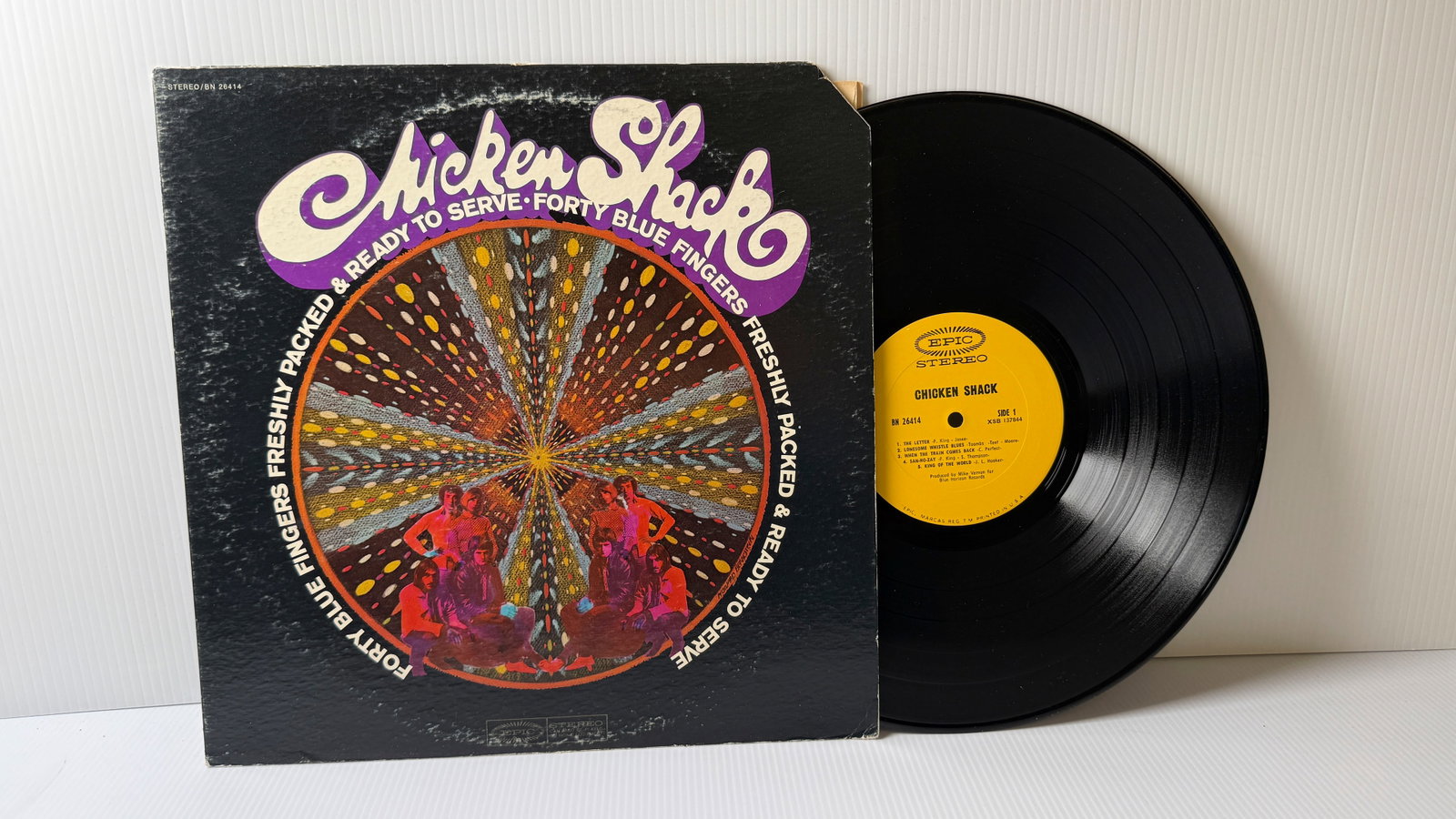 CHICKEN SHACK - FOURTY BLUE FINGERS: CHICKEN SHACK - FOURTY BLUE FINGERS FRESHLY PACKED & READY TO SERVE. 1968 ROCK. ($34-$100)