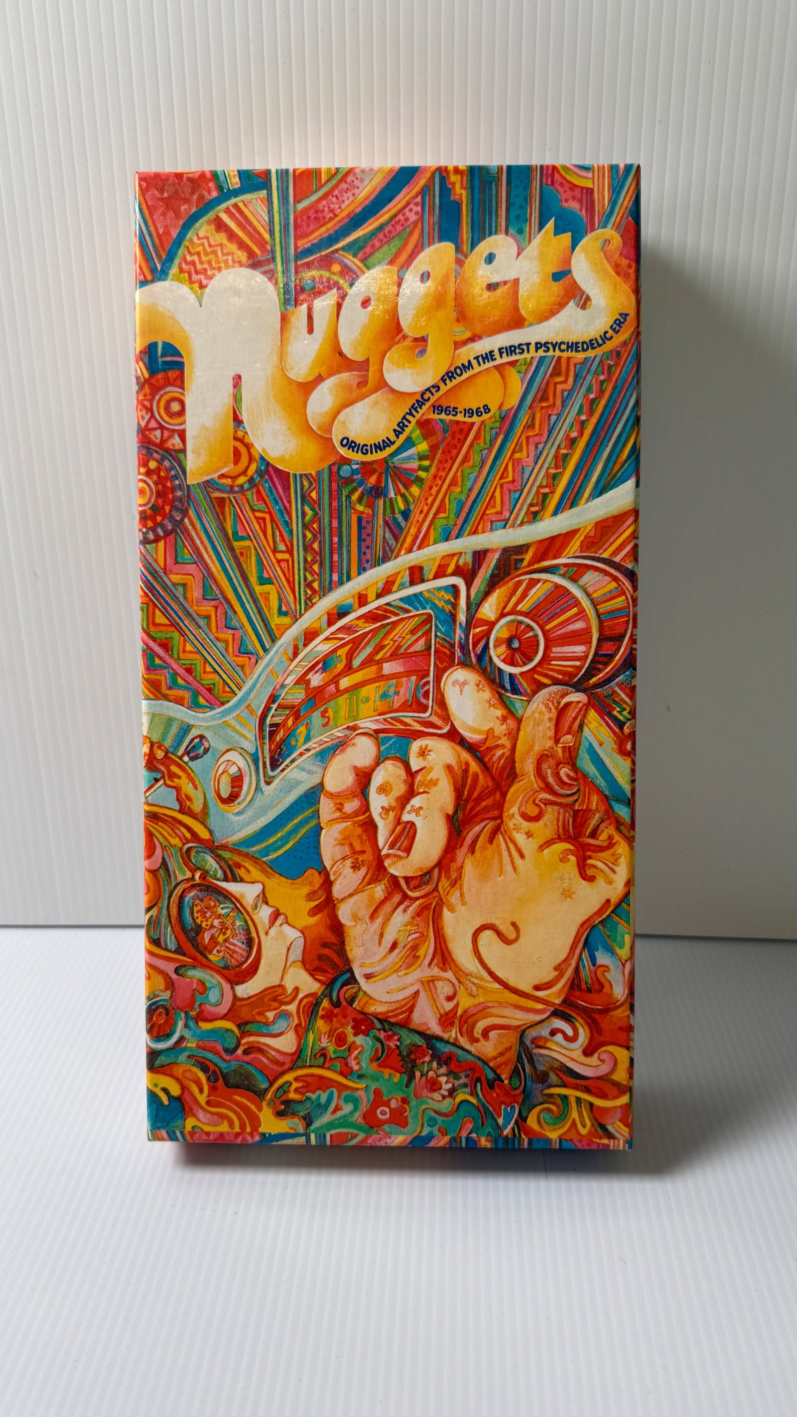 Nuggets (Original Artyfacts From The First Psychedelic Era 1965-1968): Nuggets (Original Artyfacts From The First Psychedelic Era 1965-1968) ($107-$250)Rhino Records – R2 75466. 4 x CD, Compilation 1998. 4 CDs in individual transparent jewel cases housed in a long
