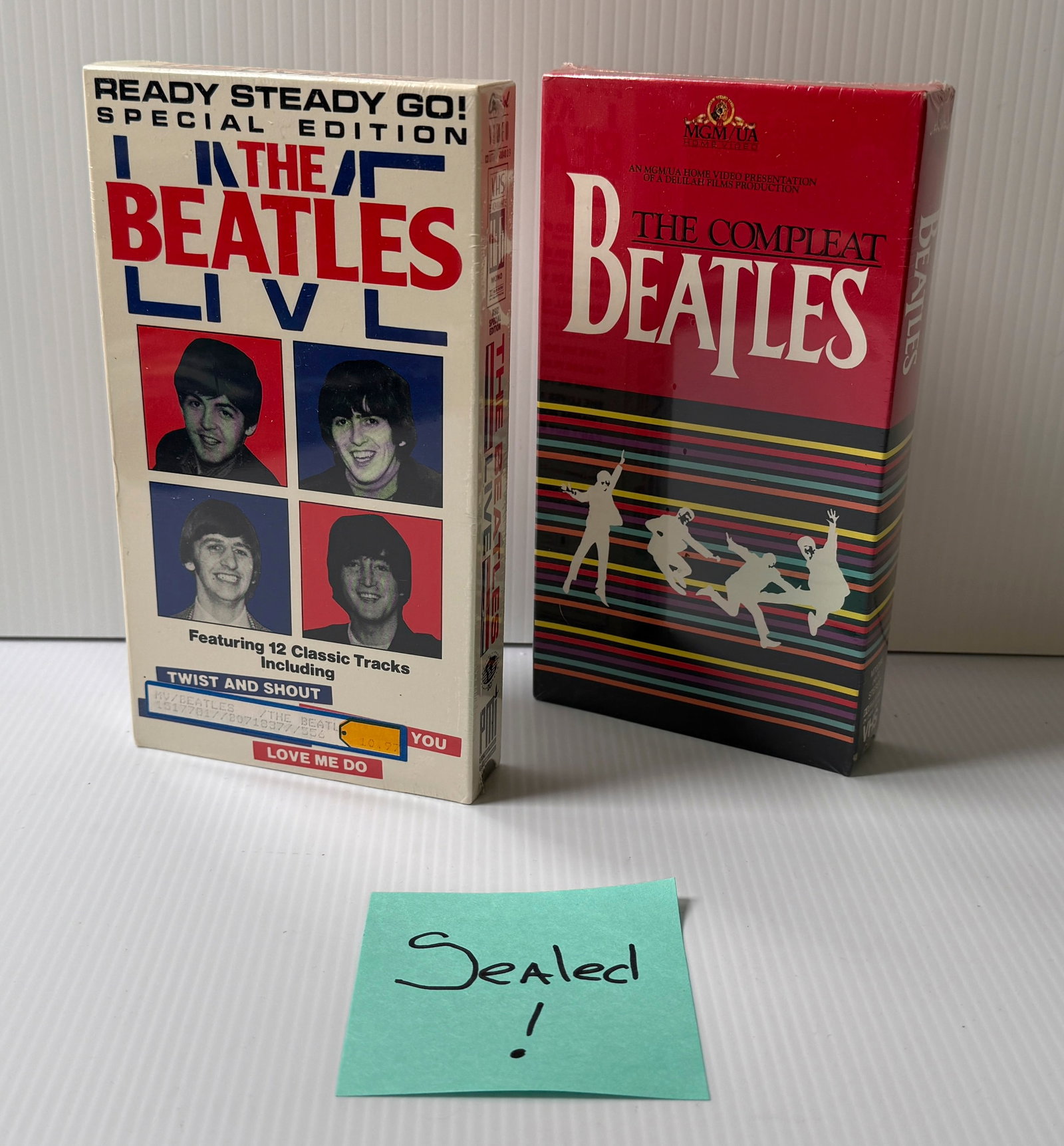 THE BEATLES LIVE & THE COMPLETE BEATLES SEALED VHS SET (1 of 3)