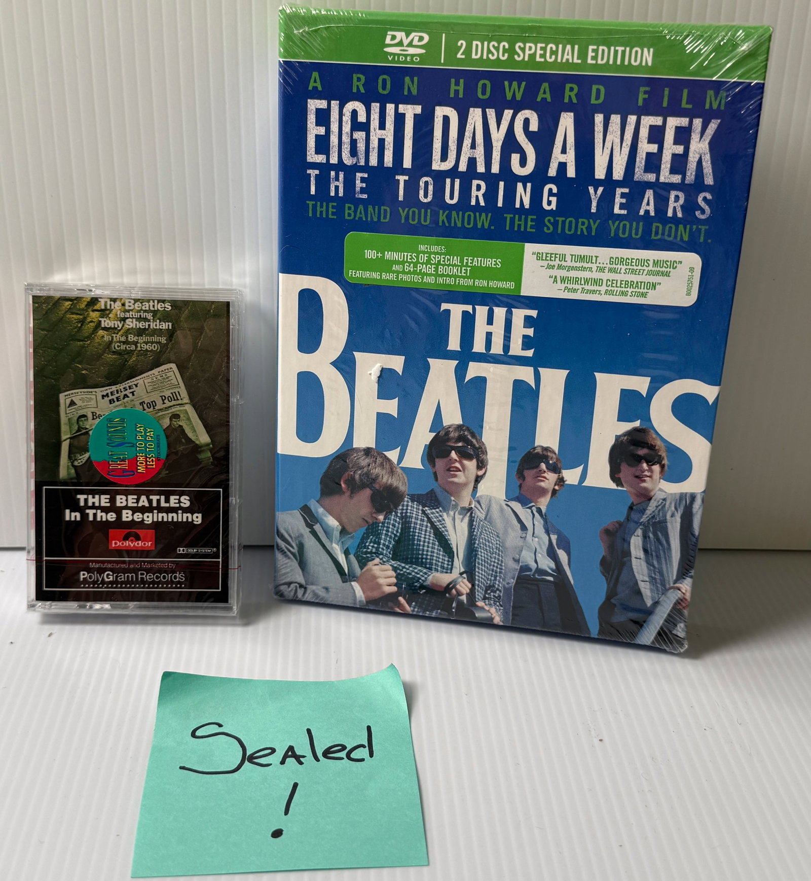 EIGHT DAYS A WEEK 2 CD SET - SEALED & IN THE BEGINNING CASSETTE - SEALED (1 of 3)