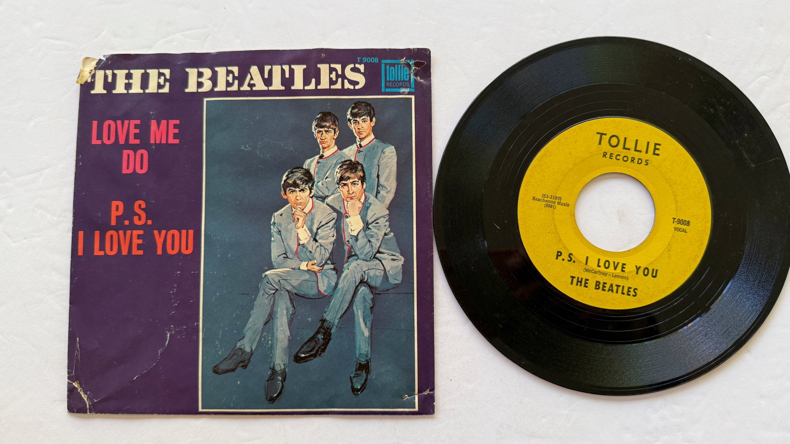 Love Me Do / P.S. I Love You on TOLLIE - 45rpm: Love Me Do / P.S. I Love You on TOLLIE - 45rpm ($25-$45).