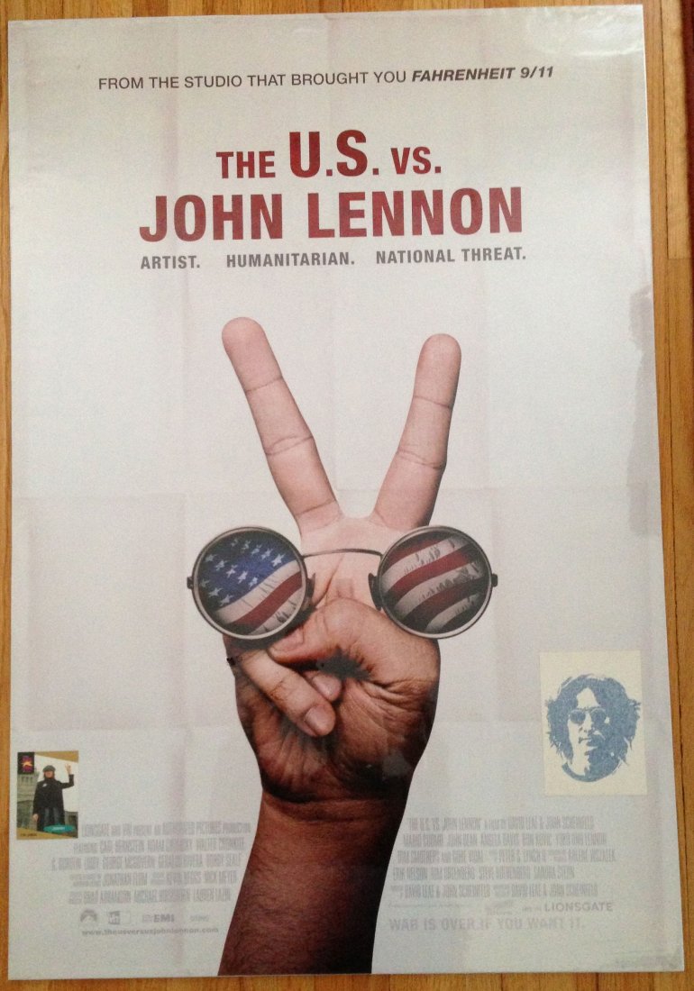 The U.S. vs John Lennon Movie Poster: The U.S. vs John Lennon Movie Poster Artist. Humanitarian. National Threat. mint - 27" x 40" The U.S. vs. John Lennon is a 2006 documentary film about English musician John Lennon's transformation fro