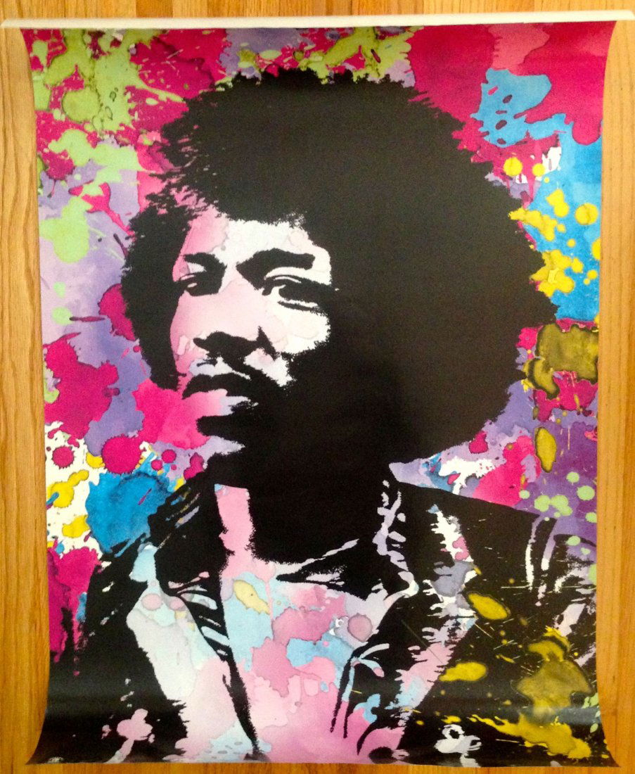 JIMI HENDRIX - COLOR SPLASH POSTER: JIMI HENDRIX - COLOR SPLASH POSTER