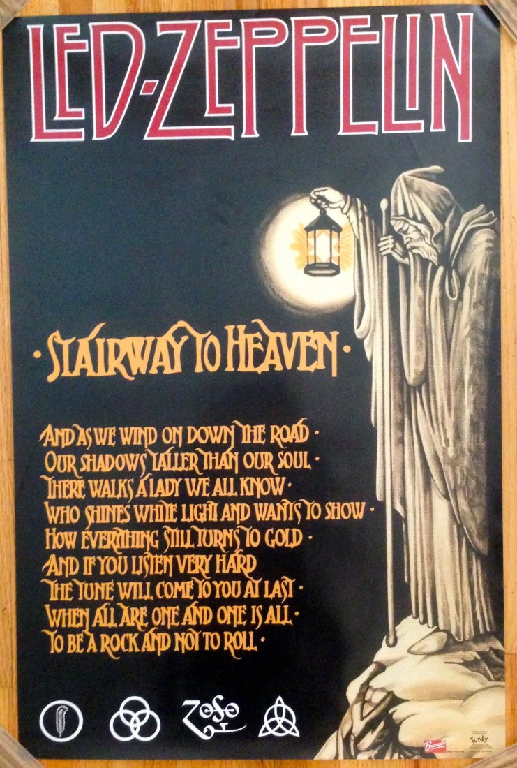 LED ZEPPELIN - STAIRWAY TO HEAVEN POSTER: LED ZEPPELIN - STAIRWAY TO HEAVEN POSTER