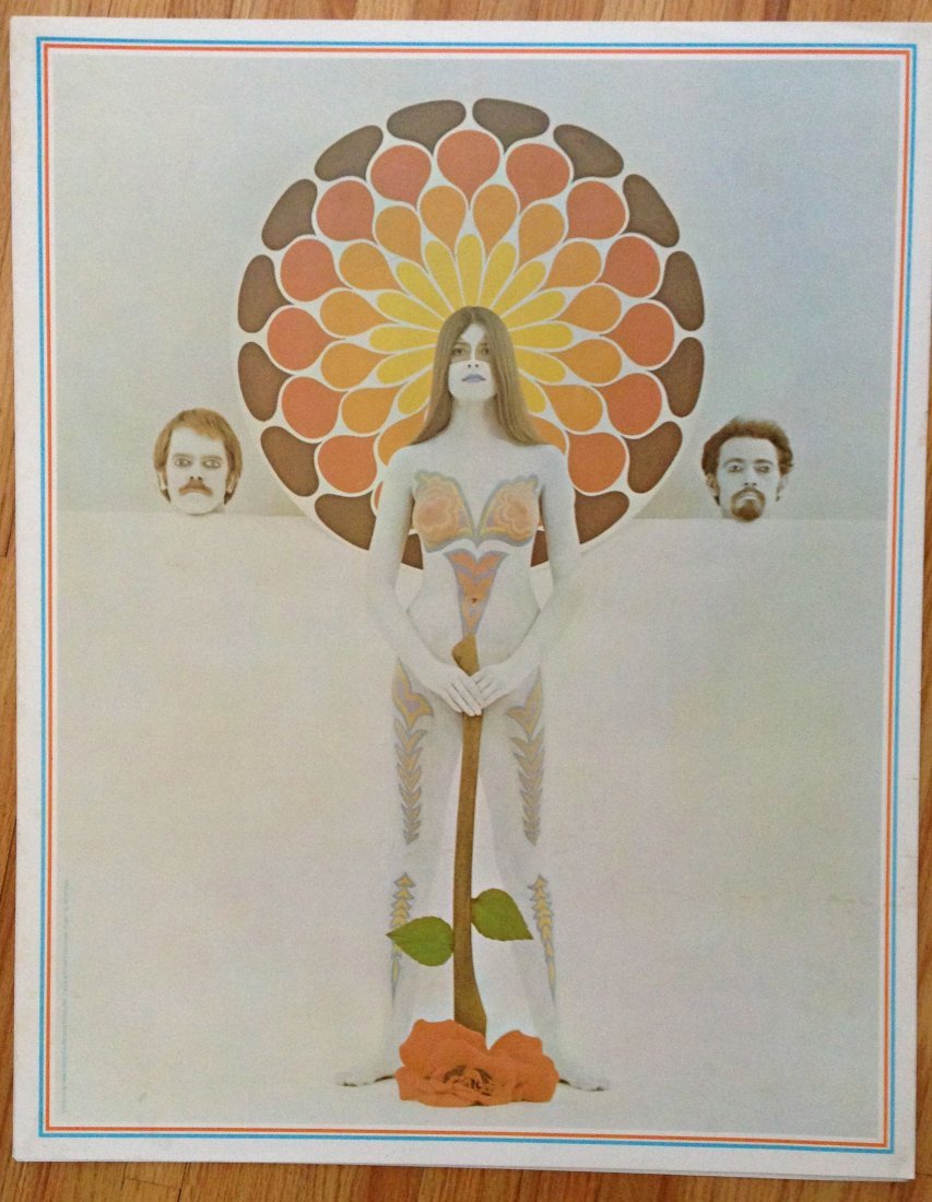 PAINTED WOMAN - HIPPY POSTER - 1968: PAINTED WOMAN - HIPPY POSTER - 1968 1968 Pandora Productions. 23" x 29". A summer of love hippy poster - with concept and artwork by By D. Nordahl. Photo by Don Getsug. Heavy Stock. An experiment by P