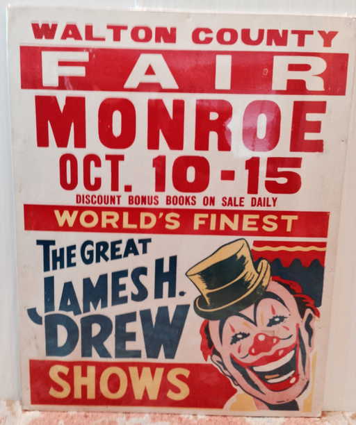 THE GREAT JAMES H. DREW SHOWS - CIRCUS POSTER THE GREAT JAMES H. DREW SHOWS - CIRCUS POSTER