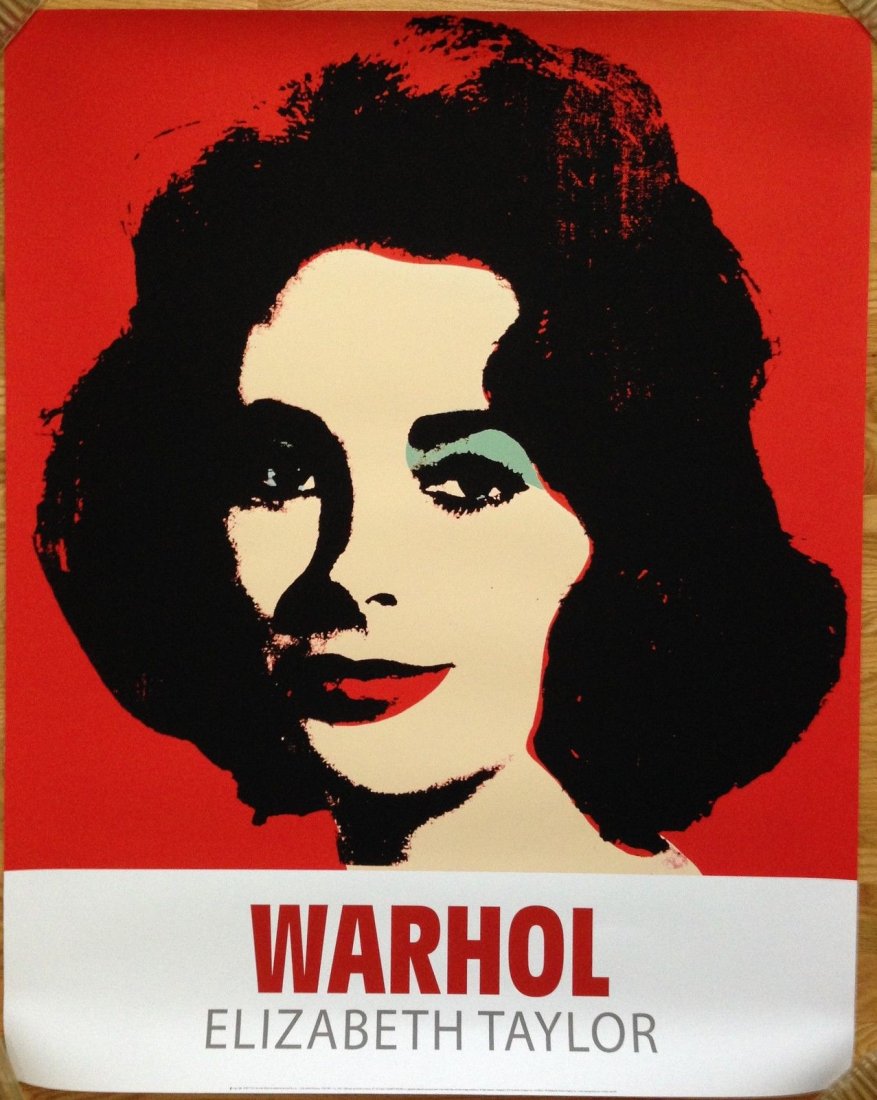 Andy Warhol Elizabeth Taylor on Heavy Stock: AUTHORIZED Andy Warhol Elizabeth Taylor Print on Heavy Stock From the Warhol Collection LARGE print - 36" x 45" On heavy Stock Dame Elizabeth Rosemond "Liz" Taylor, DBE (February 27, 1932 – March 23