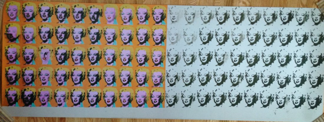 HUGE Official Marilyn Monroe ANDY WARHOL: HUGE Official Marilyn Monroe ANDY WARHOL HEAVY STOCK MINT 53" x 19" AUTHORIZED