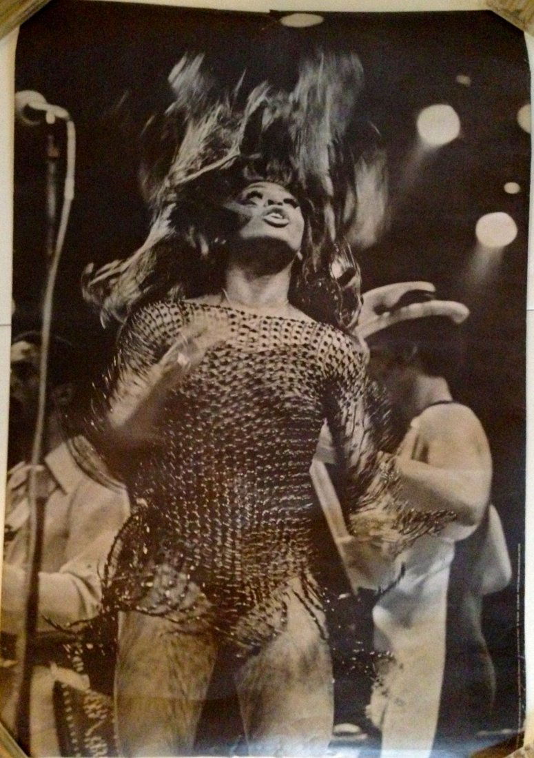 Tina Turner Vintage Poster - Photo by Annie Leibovitz: Tina Turner Sun Gallery Publishing Photo by Annie Leibovitz / Rolling Stone 21 x 31 1970's Near Mint Condition