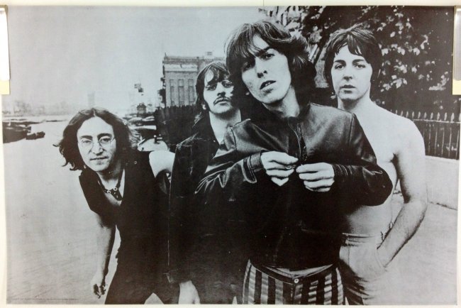 RARE BEATLES POSTER FROM PANDORA PRODUCTIONS: The Beatles - Rare Photographic Poster - John, Ringo, George and Paul - 1969 This photograph of The Beatles was originally published as a poster by Pandora Productions, Inc. in 1969. The “original p