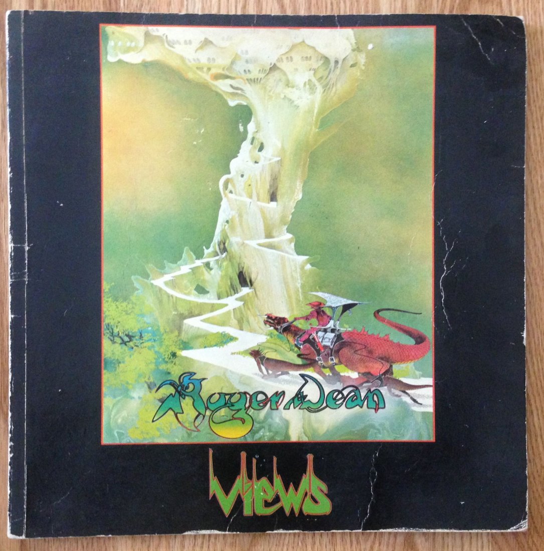 LOT OF ROGER DEAN BOOKS - YES, ROLLING STONES, ANDY: ROGER DEAN - ILLUSTRATED BOOK - VIEWS - 1975 (Creator of YES Album cover art) 100+ pages Amazing Art Amazing description and illustrations of how YES - YESSONGS and FRAGILE album cover art were comple
