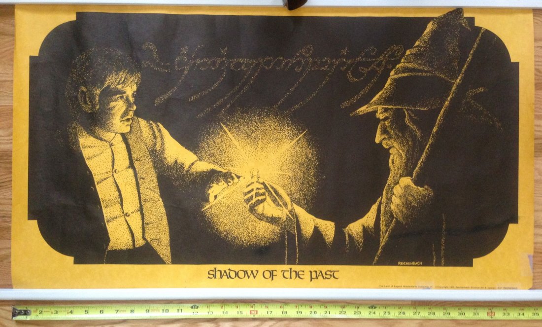 Shadow Of the Past - Rare Poster: Shadow Of the Past - Rare Poster The Land Of Legend Middle Earth Collection Poster #1 1975 Reichenbach Studios Art and design by Kurt Reichenbach