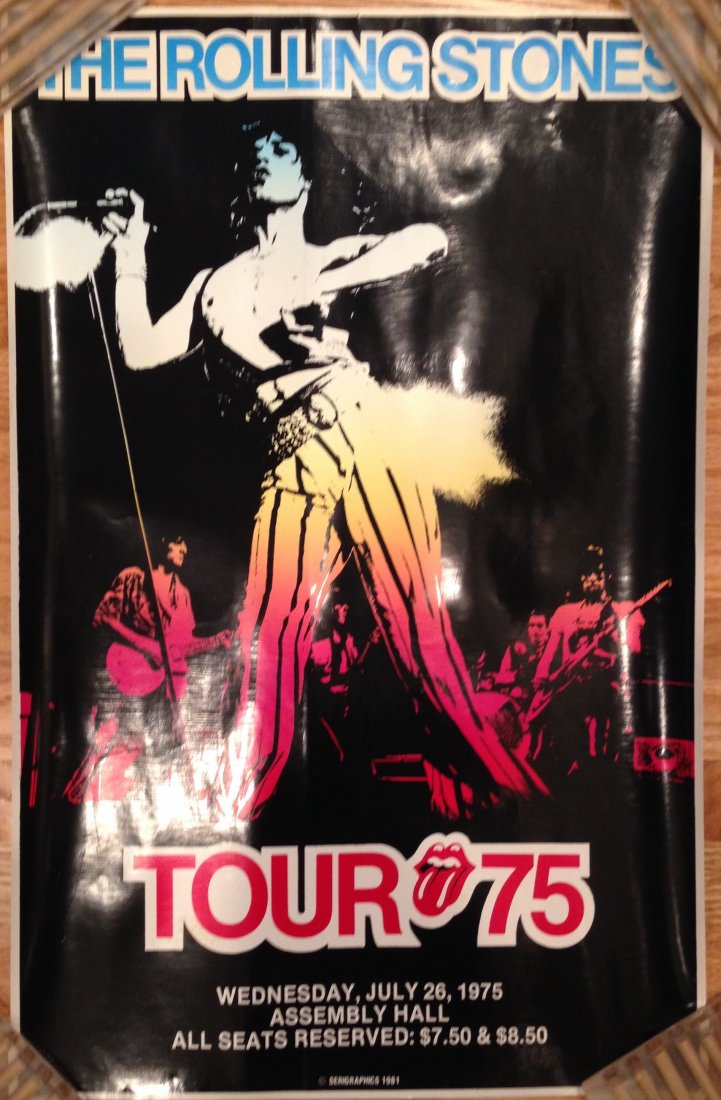 ROLLING STONES TOUR 1975 Poster Jan 11, 2014 PASHCO POSTERS in MN