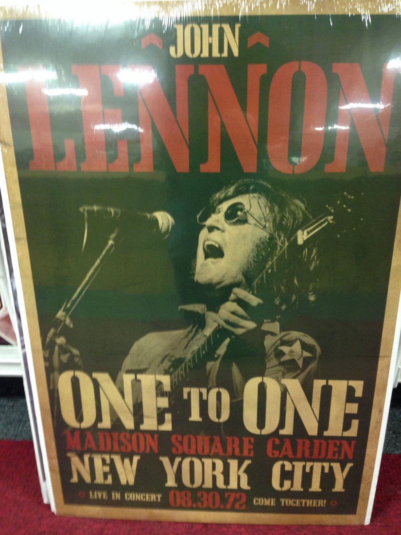 JOHN LENNON MADISON SQUARE GARDEN: THE FOLLOWING POSTERS ARE OFFERED AS NEW - BUT HARD TO FIND - POSTERS. Each poster is hand selected specifically to fit this auction, and is approx. 24" x 36" - Never Folded or Rolled (except to ship)