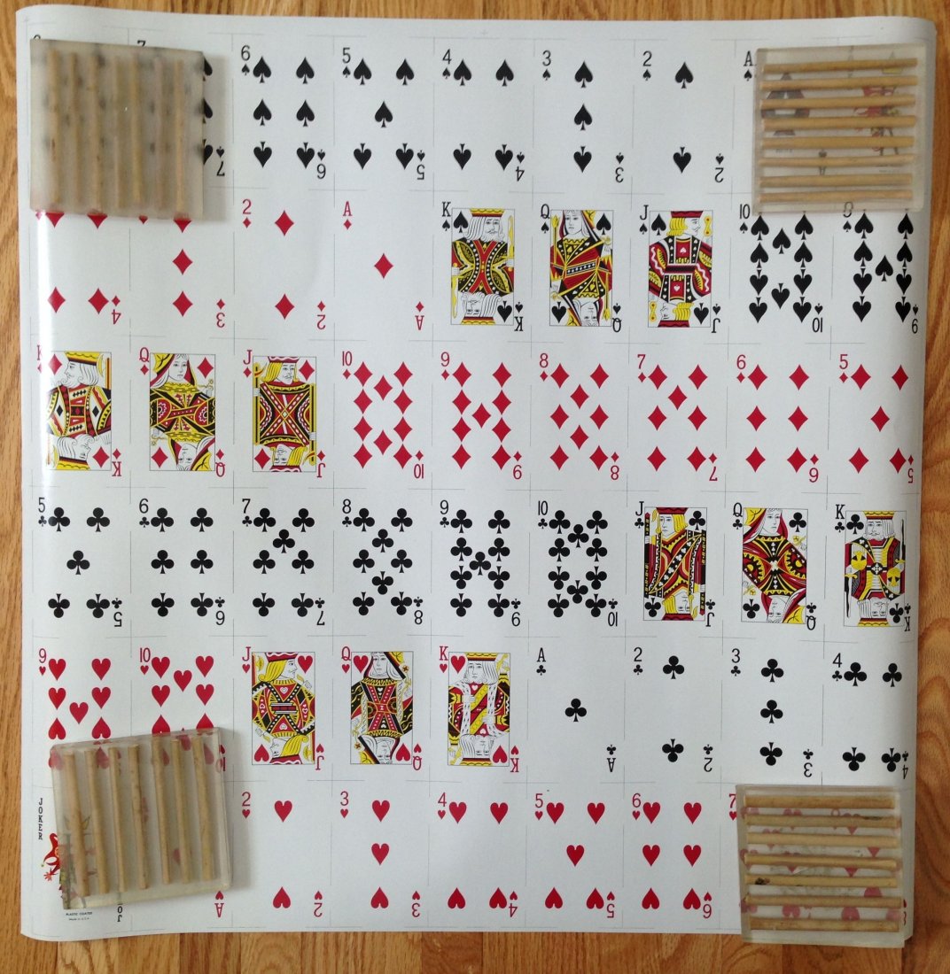 Deck of uncut playing cards - Poster: Deck of uncut playing cards - Poster - Very cool "poster" for your game room. - HEAVY paper. about 22 x 22