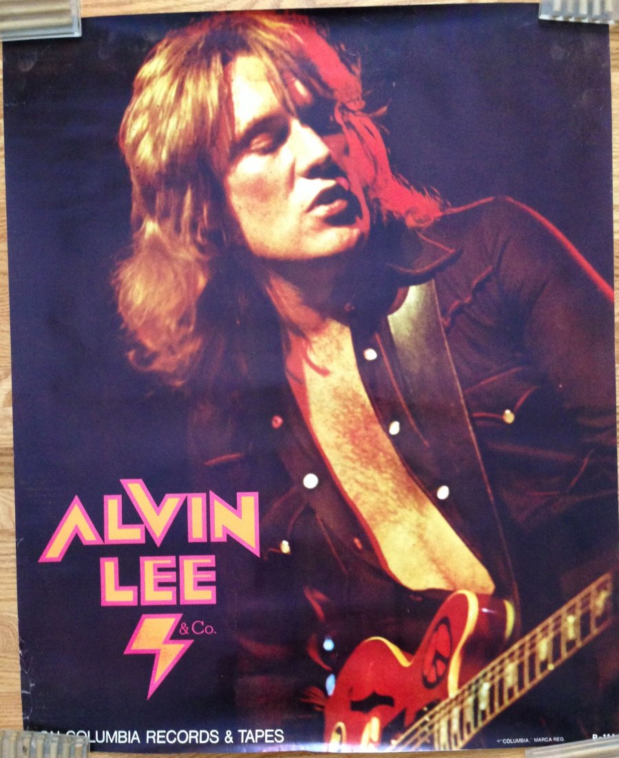 Alvin Lee and Co. Poster: Alvin Lee and Co. Columbia Records Promo Poster. Not available to general public. 22x26 - 1970's.