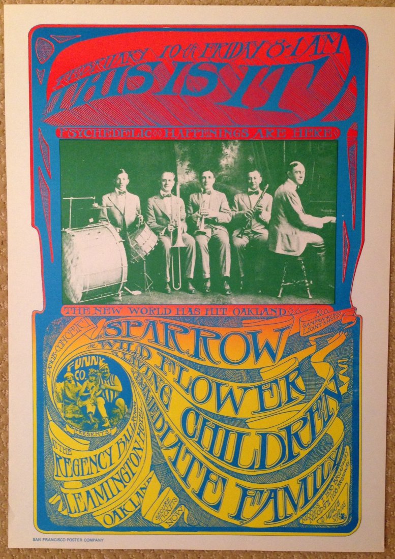 THIS IS IT - SPARROW - Art by S. Mouse: THIS IS IT - SPARROW - Art by S. Mouse. SPARROW (aka STEPPENWOLF) OAKLAND 1967 CONCERT POSTER BY MOUSE. SPARROW STEPPENWOLF OAKLAND 1967 CONCERT POSTER MOUSE. Condition: NM Designer: Stanley Mouse