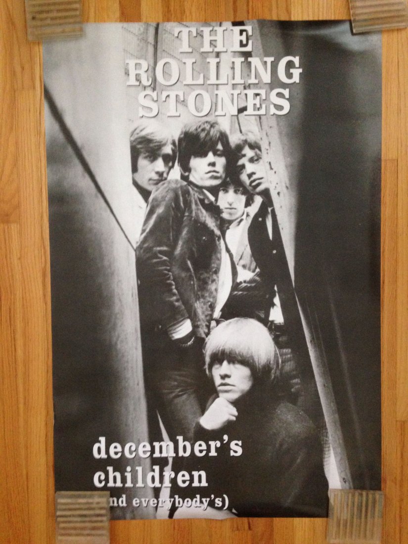 ROLLING STONES - DECEMBERS CHILDREN POSTER: Rolling Stones poster: December's Children (and Everybody's) 24 X 36. This is a brand new, fully-licensed, poster featuring the cover artwork forÂ The Rolling Stones' 1965 album entitled December's