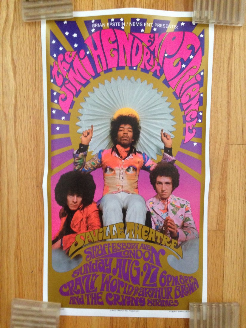 JIMI HENDRIX EXPERIENCE - MASSE / FERRIS: JIMI HENDRIX EXPERIENCE - MASSE / FERRIS. Unsigned.