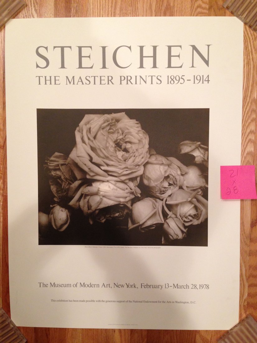 STEICHEN - THE MASTER PRINTS: STEICHEN - THE MASTER PRINTS 1895-1914 - The museum of Modern Art, New York - vintage poster from 1978. Mint condition. From the estate of Arnold Skolnick. 21" x 28" on heavy stock. Art featured is He