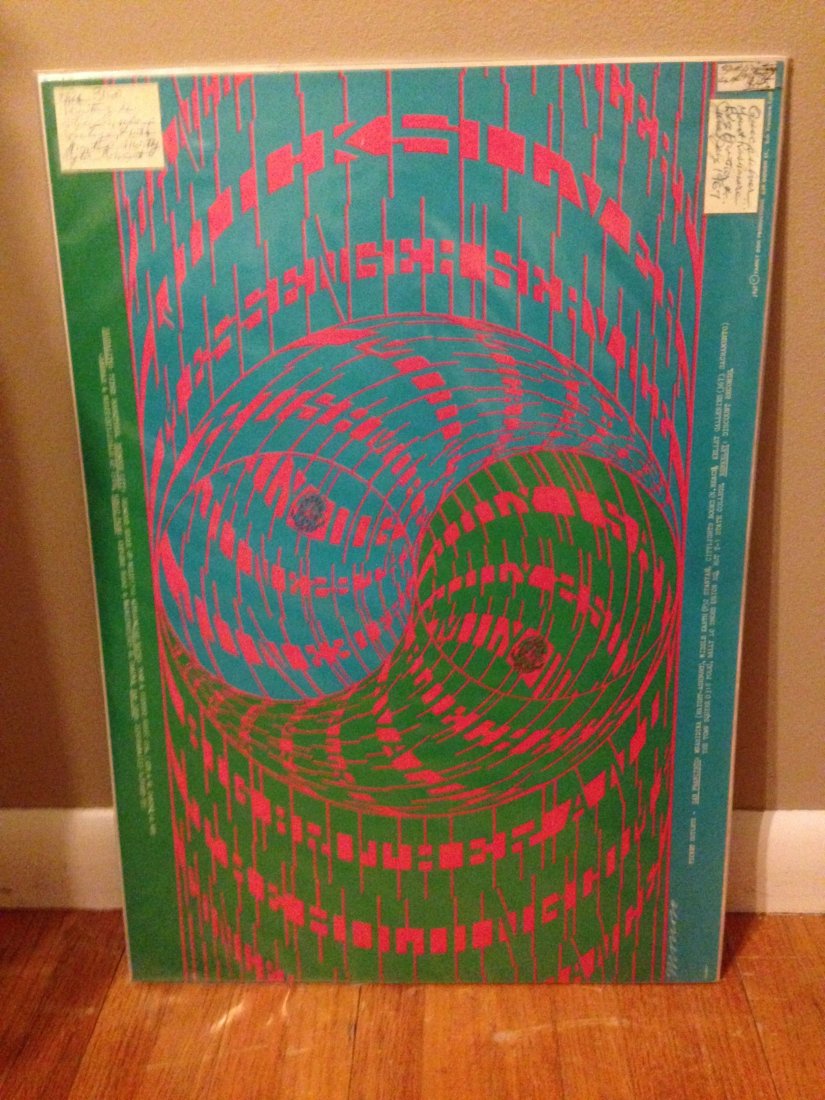 QUICKSILVER by MOSCOSO: As seeing the Museum of Modern Art ! Quicksilver Messenger Service Date: 1967. Medium: Offset lithograph. Dimensions: 20 1/4 x 14â€ - near MINT 3rd pressing. By Victor Moscoso (American, born Spain