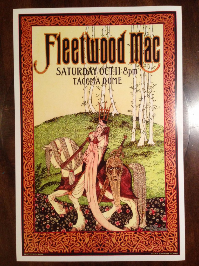 FLEETWOOD MAC - TACOMA DOME - SIGNED: FLEETWOOD MAC - TACOMA DOME - SIGNED BY ARTIST BOB MASSE