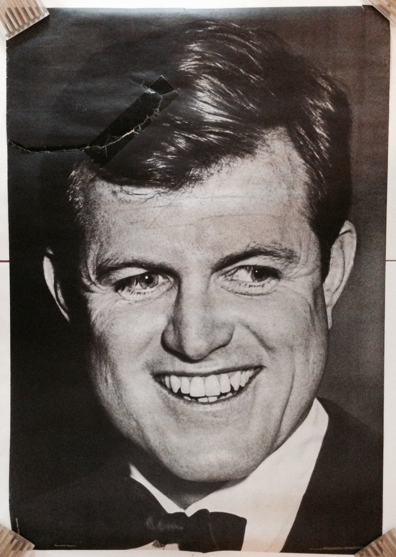 Edward Kennedy 1968 Personality Posters: Edward Kennedy Personality Posters 29 x 42 Photo by Ron Galella 1968 torn head region with tape (sorry)