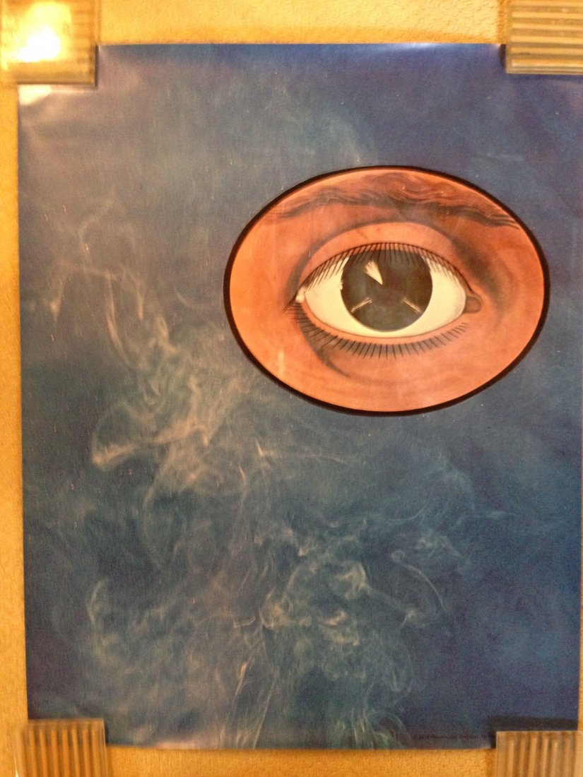1970 EYE POSTER - RARE AND INTERESTING: 1970 EYE POSTER - RARE AND INTERESTING. PHOTO BY B. &J. PINSLEY. PERSONALITY POSTERS.