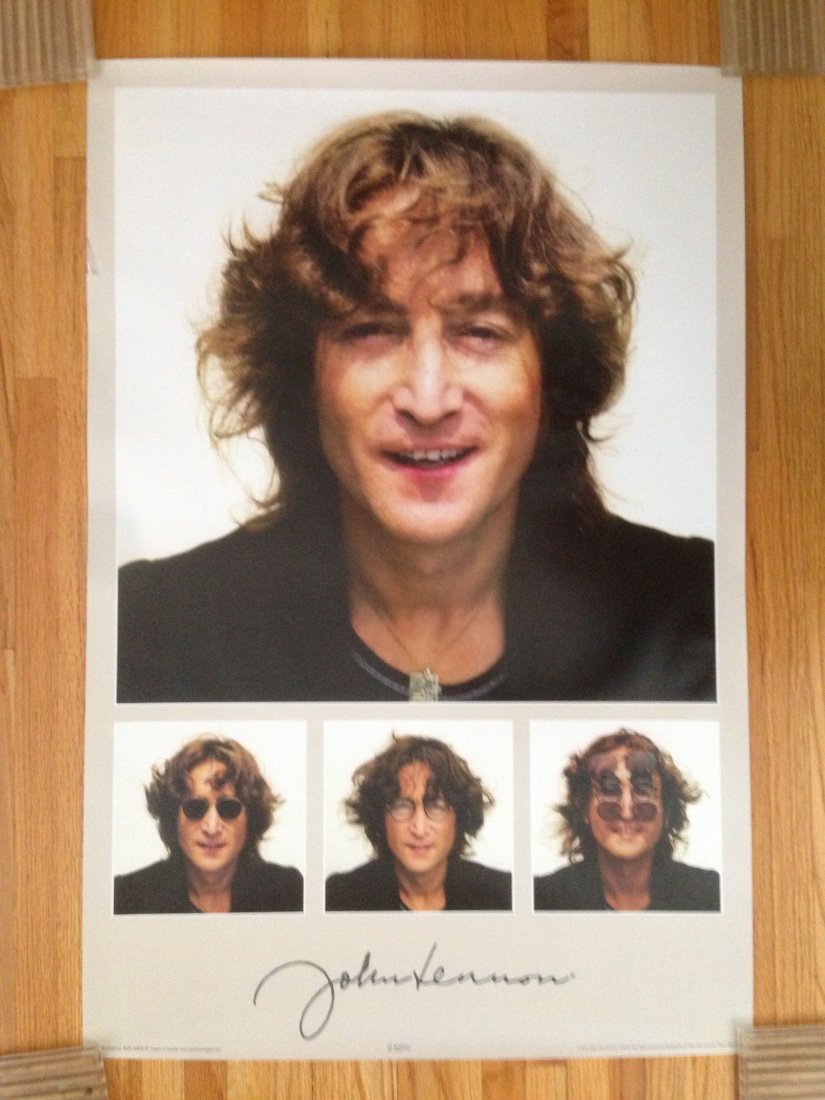 JOHN LENNON - faces: JOHN LENNON - faces. Amazing shots by Bob Gruen. Published by Aquarius. Mint. 24â€ x 36â€