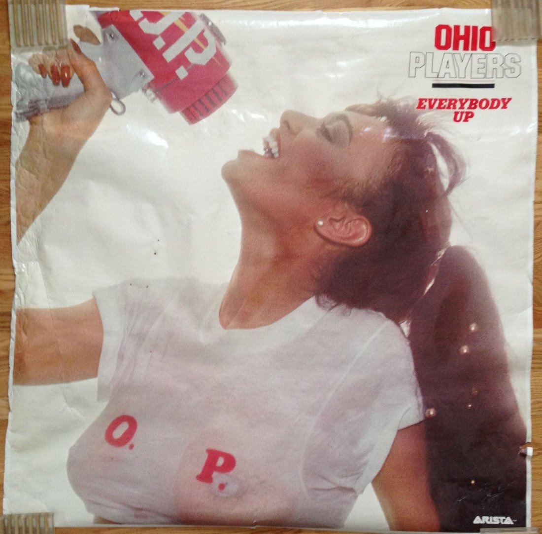 Ohio Players - Everybody Up - HUGE POSTER: Ohio Players - Everybody Up. HUGE OVERSIZED POSTER! Arista Records Promo Poster. Not available to general public. 36x36 - Top left and left side creasing.