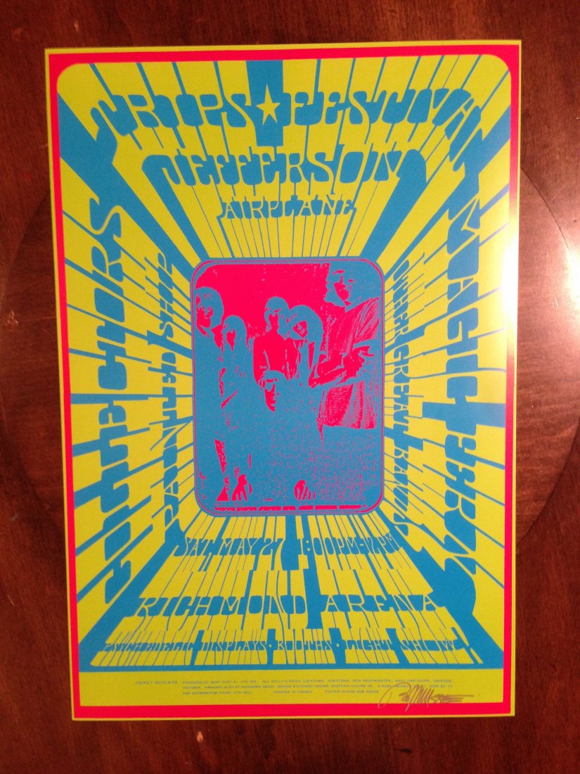 TRIPS FESTIVAL - JEFFERSON AIRPLANE - SIGNED !: TRIPS FESTIVAL - JEFFERSON AIRPLANE - SIGNED BY ARTIS BOB MASSE !
