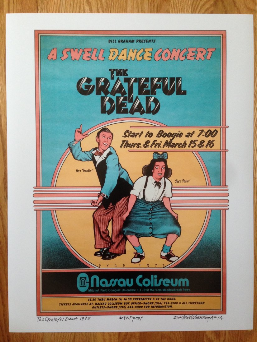 GRATEFUL DEAD - DAVID EDWARD BYRD: GRATEFUL DEAD DAVID EDWARD BYRD SIGNED 17" x 22" ARTIST OF THE MONTH - DAVID EDWARD BYRD ARTISTS PROOF ! ! David Byrd was born April 4, 1941, in what is now Cleveland, Tennessee, and was raised in Mia