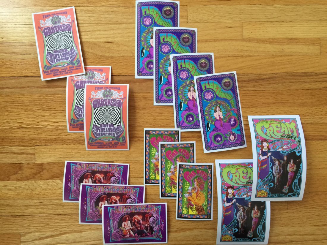 COLLECTION OF BOB MASSE HANDBILLS: COLLECTION OF BOB MASSE HANDBILLS. You get 15 in all ! Three Grateful Dead, Four Fleetwood Mac, Three Pink Floyd, three Led Zeppelin, two Cream. All MINT.