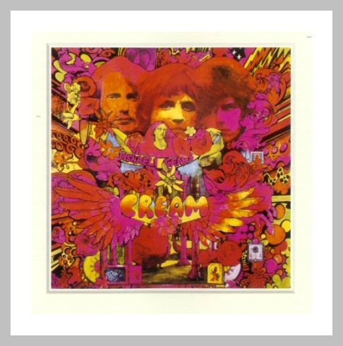 CREAM - Lithograph - "Disraeli Gears by Martin Sharp: CREAM - Lithograph - "Disraeli Gears. 22X28. CREAM were rocks first Supergroup and their legacy shines. With the passing of Jack Bruce there will never be another Cream reunion but we still have the m