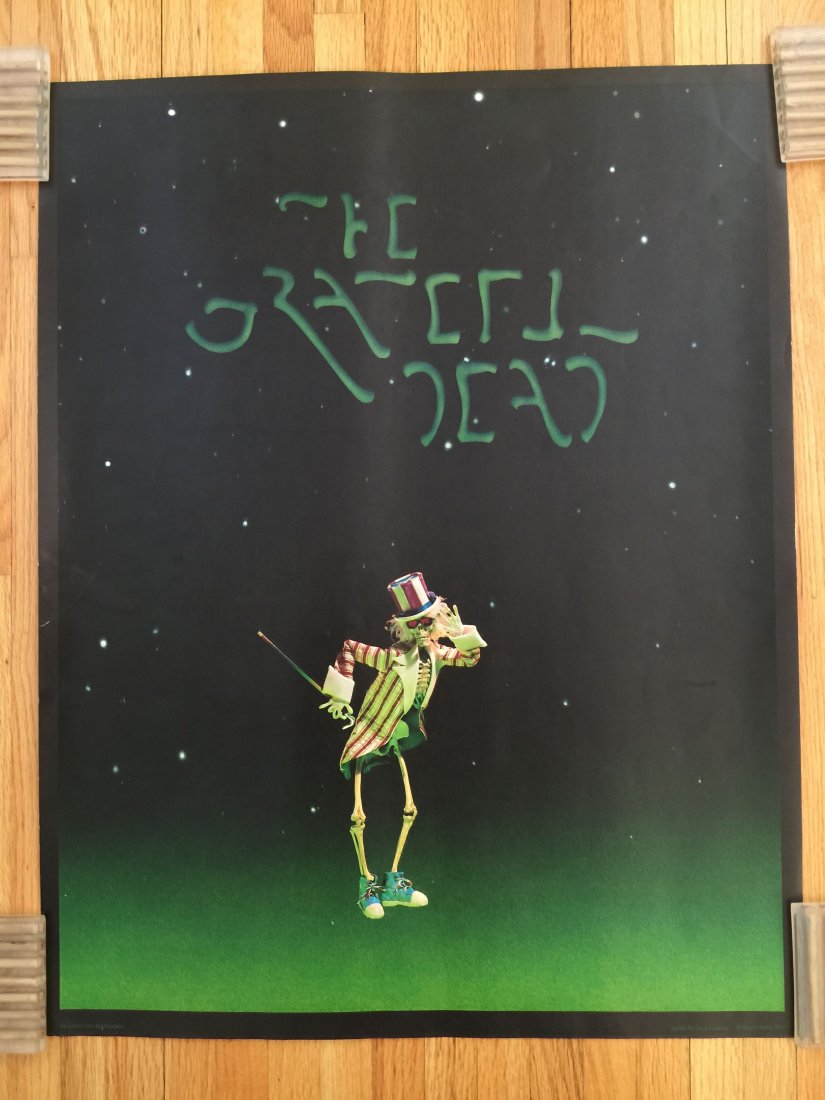 Grateful Dead Movie Poster By Gary Gutierrez: Grateful Dead Movie Poster By Gary Gutierrez, Round Reels, 1977, Tea Lautrec Litho, San Francisco {Dimensions 28 x 22 inches} NEAR MINT ! ! !
