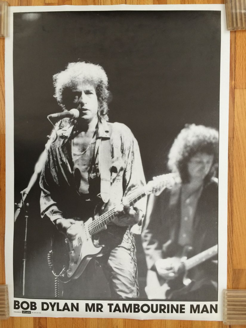 BOB DYLAN - MR. TAMBORINE MAN: BOB DYLAN - MR. TAMBORINE MAN. Original SPLASH promotional poster.