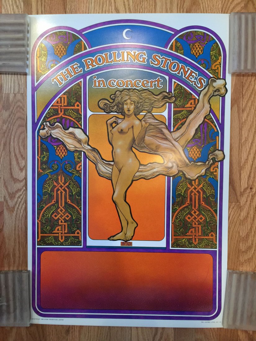 ORIGINAL ROLLING STONES ALTAMONT TOUR POSTER 1969: ORIGINAL ROLLING STONES ALTAMONT POSTER. This Rolling Stones Tour blank from 1969 is the poster that was used to announce the concert at Altamont Speedway. The Altamont Speedway Free Festival was a co