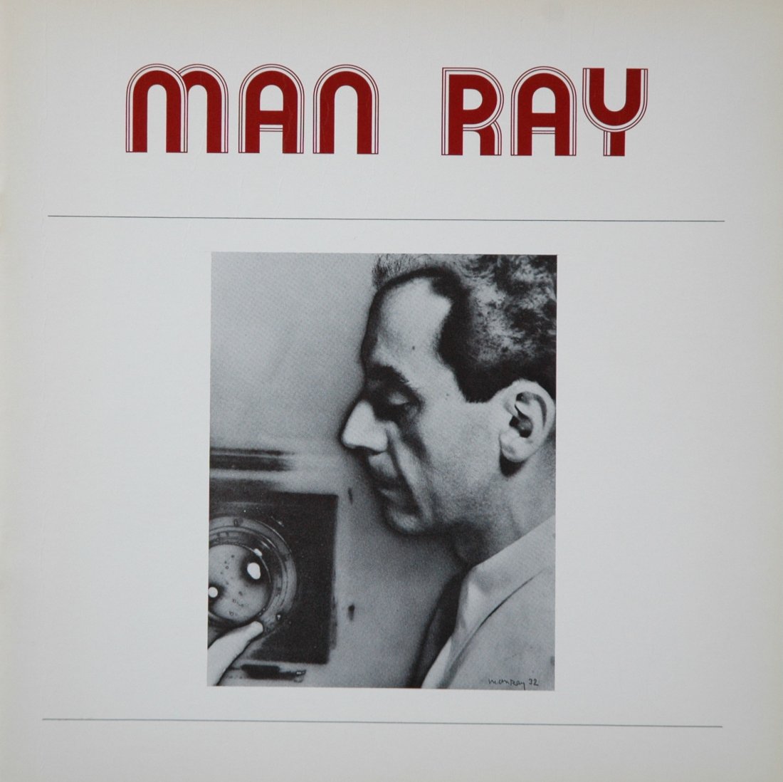 MAN RAY. Photo Graphics Arnold H. Crane. 1973: MAN RAY. Photo Graphics from the Collection of Arnold H. Crane, Milwaukee Art Center, 1973. Softcover, 8 ½ x 8 ½ inches, 32 pages, 20 halftone illustrations. Exhibition catalog for a show at the Mil