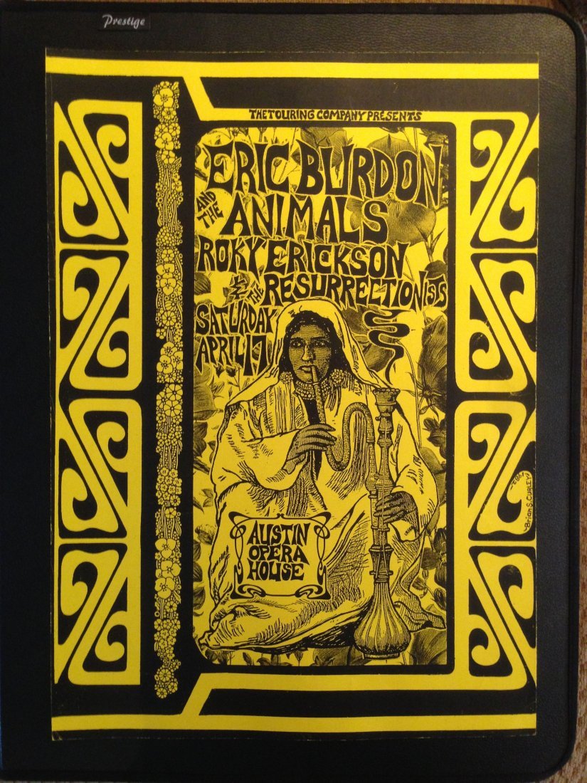 ERIC BURDEN - AUSTIN OPERA HOUSE: ERIC BURDEN - AUSTIN OPERA HOUSE. BY BRIAN S. CURLEY. 1982. NICE HOOKAH IMAGE.About 24 x 22.
