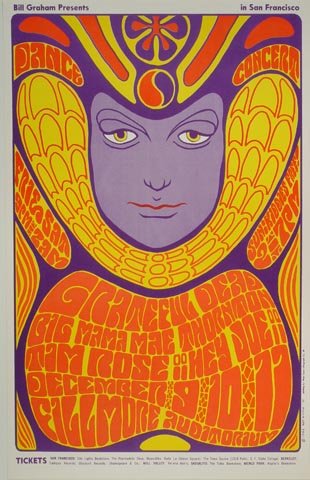 Grateful Dead Postcard: Grateful Dead Postcard 1st Printing. The Grateful Dead headlined Big Mama Mae Thornton's second appearance at the Fillmore. Balance is the message in this poster; just as the playing card visage could
