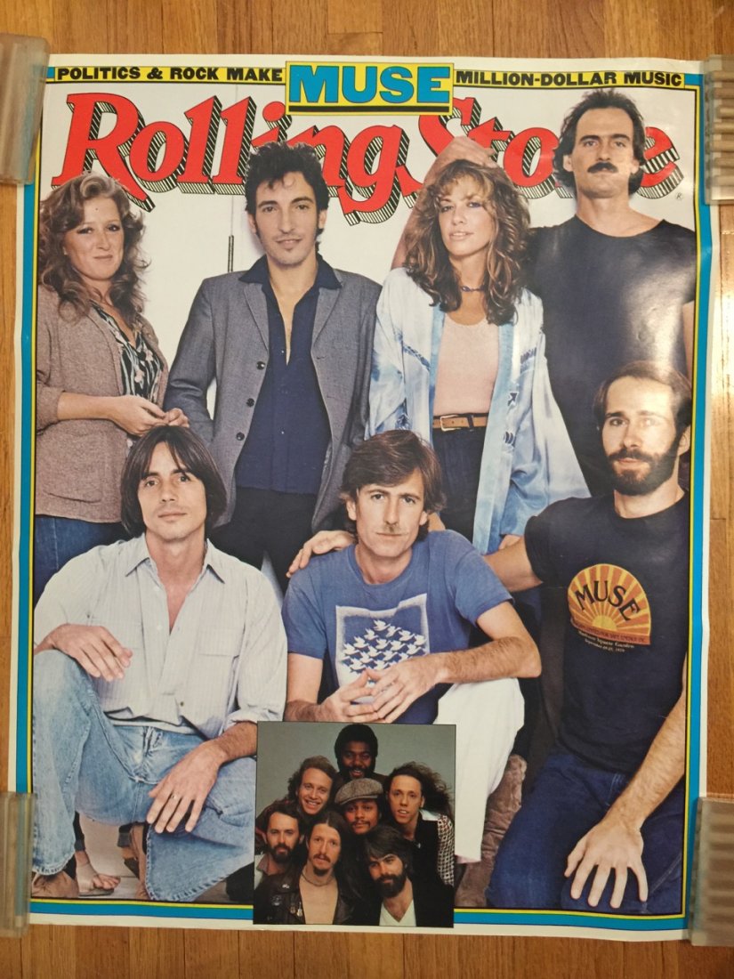 ROLLING STONE MUSE POSTER: ROLLING STONE MUSE POSTER. Bruce Springsteen and many more ! About 24 inches tall.