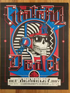 GRATEFUL DEAD at BERKELEY COMMUNITY CENTER - RARE -: GRATEFUL DEAD at BERKELEY COMMUNITY CENTER - RARE - 1984. GRATEFUL DEAD at BERKELEY COMMUNITY CENTER. Another classic Rick Griffin design, this poster was produced for a Grateful Dead show at the