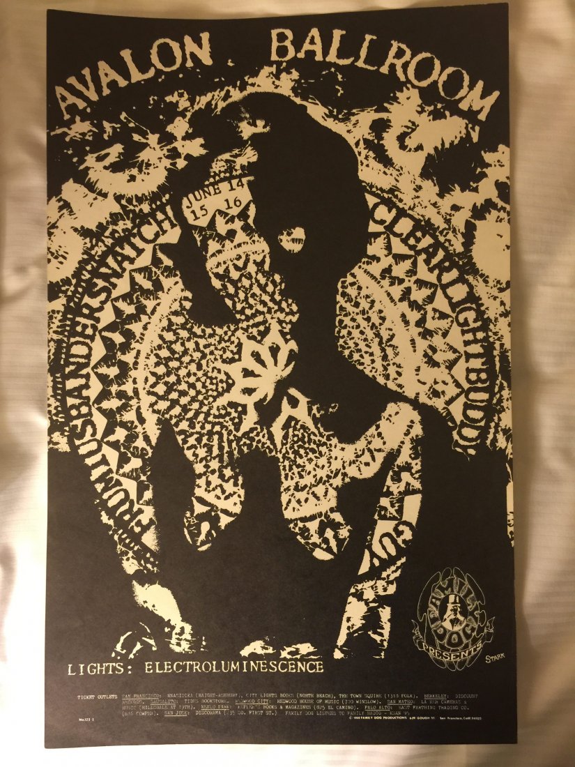 Frumious Bandersnatch - FD123 - 1st: 1968 art by Larry Stark. 13 15/16" x 21 7/8". At the Avalon Ballroom (San Francisco, CA) with Buddy Guy !