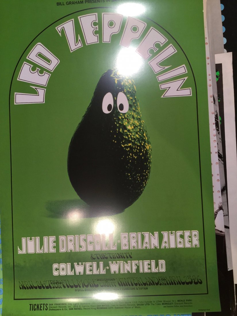 Led Zeppelin Poster - Randy Tuten art !: The first time Led Zeppelin played San Francisco, they opened for Country Joe & the Fish; just three months later, they headlined four nights at Fillmore West and Winterland. BG170 was unlike any othe